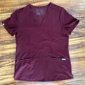 Figs Women's Deep Burgundy Athletic Shorts